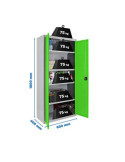 Taquilla 1800x600x400 SIMONLOCKER PROFESIONAL MULTI. 180x60x40 2/4 GR/VER marca SIMONRACK