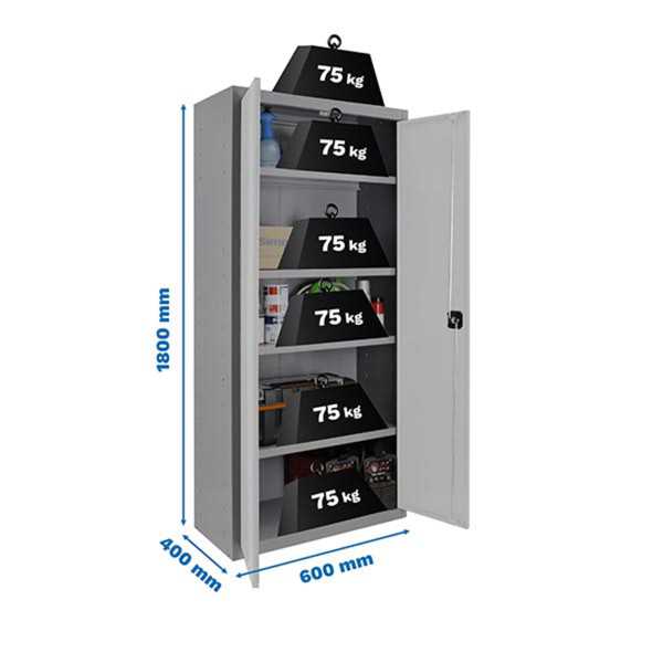 Taquilla 1800x600x400 SIMONLOCKER PROFESIONAL MULTI. 180x60x40 2/4 GR/BLA marca SIMONRACK