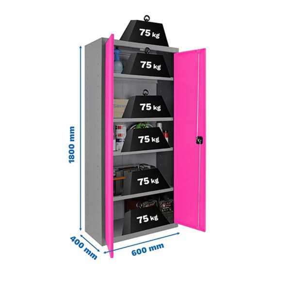 Taquilla 1800x600x400 SIMONLOCKER PROFESIONAL MULTI. 180x60x40 2/4 GR/RS marca SIMONRACK