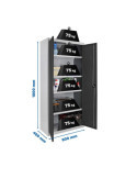 Taquilla 1800x800x400 SIMONLOCKER PROFESIONAL MULTI. 180x80x40 2/4 GR/AN marca SIMONRACK