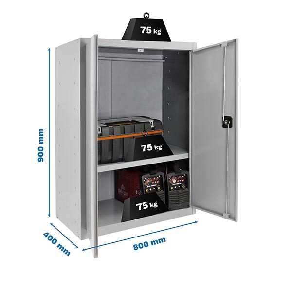 Taquilla 900x800x400 SIMONLOCKER DIY MULTIUSO 90x80x40 2/1 GRIS marca SIMONRACK