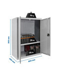 Taquilla 900x800x400 SIMONLOCKER DIY MULTIUSO 90x80x40 2/1 GRIS marca SIMONRACK
