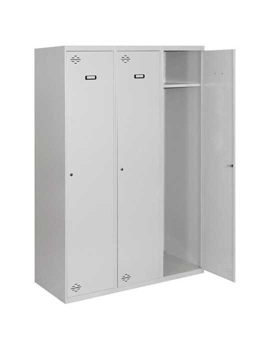 Taquilla 1800x900x500 SIMONLOCKER DIY SINGLE 3/3 300 (900) GRIS marca SIMONRACK