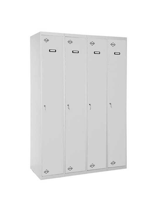 Taquilla 1800x1600x500 SIMONLOCKER DIY SINGLE 4/4 400 (1600) GRIS marca SIMONRACK