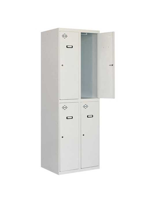 Taquilla 1800x600x500 SIMONLOCKER DIY TANDEM 2/4 300 (600) GRIS marca SIMONRACK