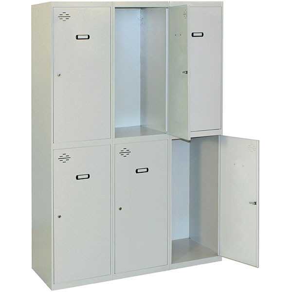 Taquilla 1800x900x500 SIMONLOCKER DIY TANDEM 3/6 300 (900) GRIS marca SIMONRACK