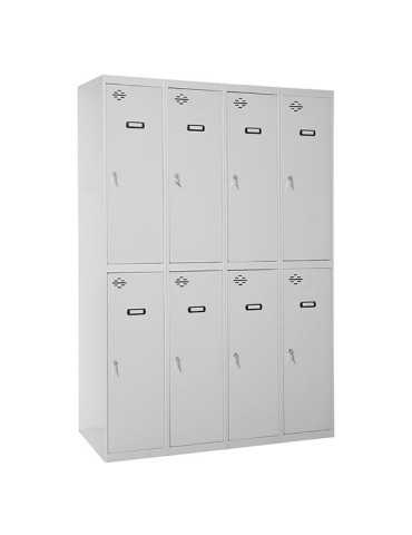 Taquilla 1800x1200x500 SIMONLOCKER DIY TANDEM 4/8 300 (1200) GRIS marca SIMONRACK 2