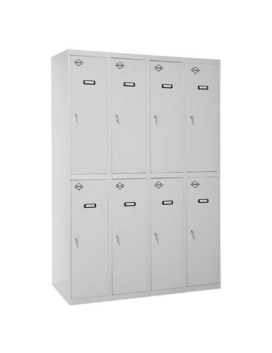 Taquilla 1800x1200x500 SIMONLOCKER DIY TANDEM 4/8 300 (1200) GRIS marca SIMONRACK