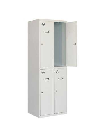 Taquilla 1800x800x500 SIMONLOCKER DIY TANDEM 2/4 400 (800) GRIS marca SIMONRACK 2
