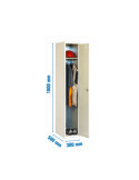 Taquilla 1800x300x500 SIMONLOCKER DIY SINGLE 1/1 300 INITIAL GRIS marca SIMONRACK