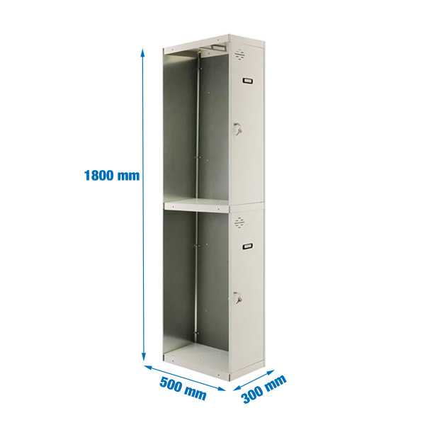 Taquilla 1800x300x500 SIMONLOCKER DIY TANDEM 1/2 300 ADDITIONAL GRIS marca SIMONRACK