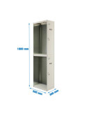 Taquilla 1800x300x500 SIMONLOCKER DIY TANDEM 1/2 300 ADDITIONAL GRIS marca SIMONRACK