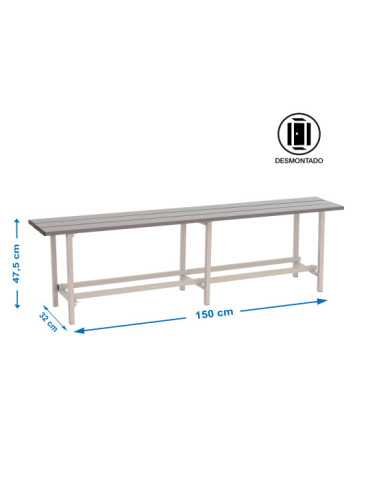 Banco Vestuario 475x1500x320 METAL 1500 mm marca SIMONRACK