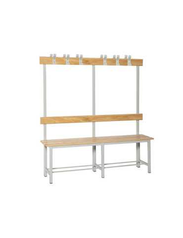 Banco Vestuario 1000x1600x670 doble sin repisa 8/1000 marca SIMONRACK 2