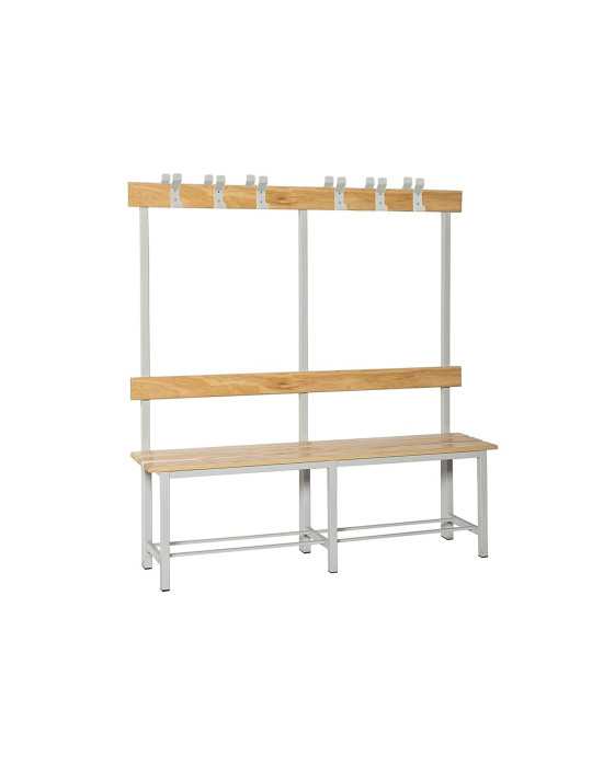 Banco Vestuario 1500x1600x670 doble sin repisa 12/1500 marca SIMONRACK