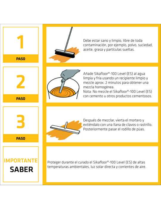 Sikafloor-100 Level (ES) 25 KG Saco SIKA (Lote 2 Unidades)