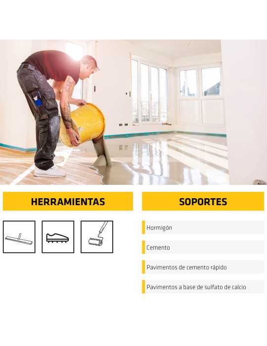 Sikafloor-100 Level (ES) 25 KG Saco SIKA (Lote 2 Unidades)