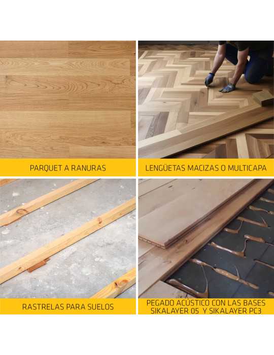 SikaBond-152 marrón parquet 600 ML Unipac SIKA (Lote 3 Unidades)