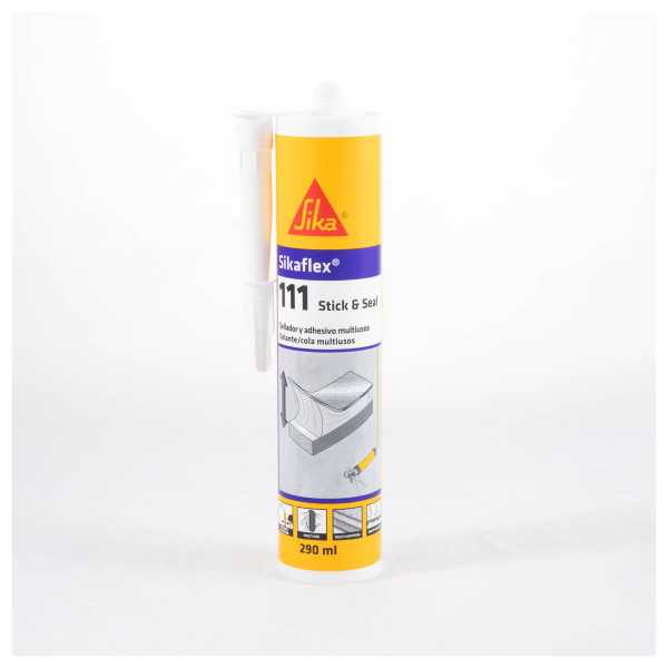 Sikaflex-111 Stick&Seal blanco 290 ML Cartucho SIKA (Lote 4 Unidades)
