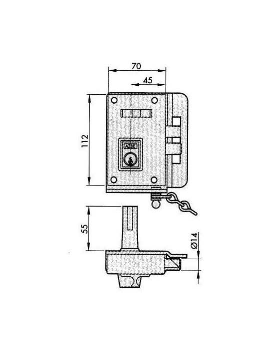 Cerradura sobreponer 10-c derecha niquel YALE