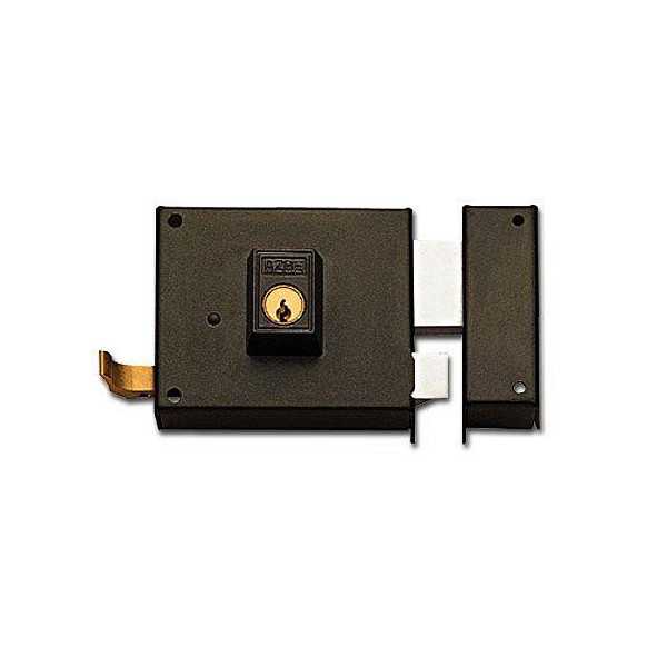 Cerradura sobreponer 125-a pintada 80 izquierda perfil YALE