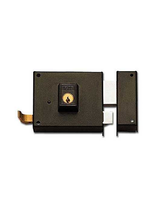 Cerradura sobreponer 125-a pintada 80 izquierda perfil YALE