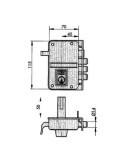 Cerradura seguridad 8 yl6 hn izquierda YALE