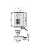 Cerradura seguridad 10cf yl6 hn derecha YALE