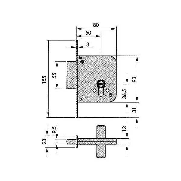 Cerradura seguridad 8801 hs-6 5 llaves m3 YALE