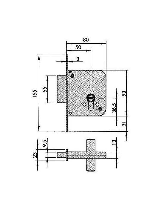 Cerradura seguridad 8801 hs-6 5 llaves m3 YALE