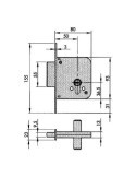 Cerradura seguridad 8801 hs-6 5 llaves m3 YALE