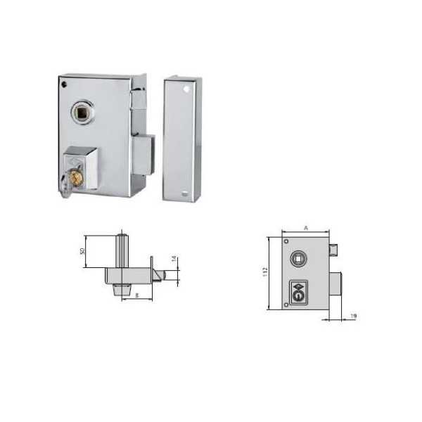 Cerradura reversible 56br 70 he derecha CVL