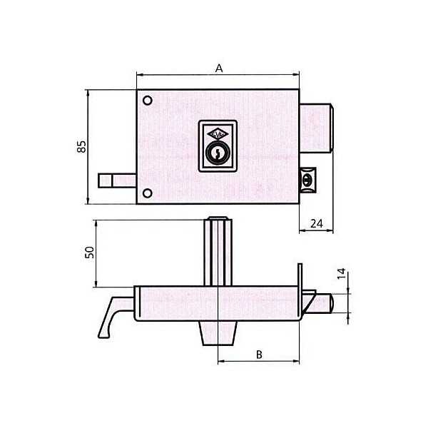 Cerradura reversible 125ar 10 izquierda he pf CVL