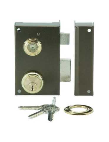 Cerradura sobreponer 56b 60mm he izquierda redondo ILARGI