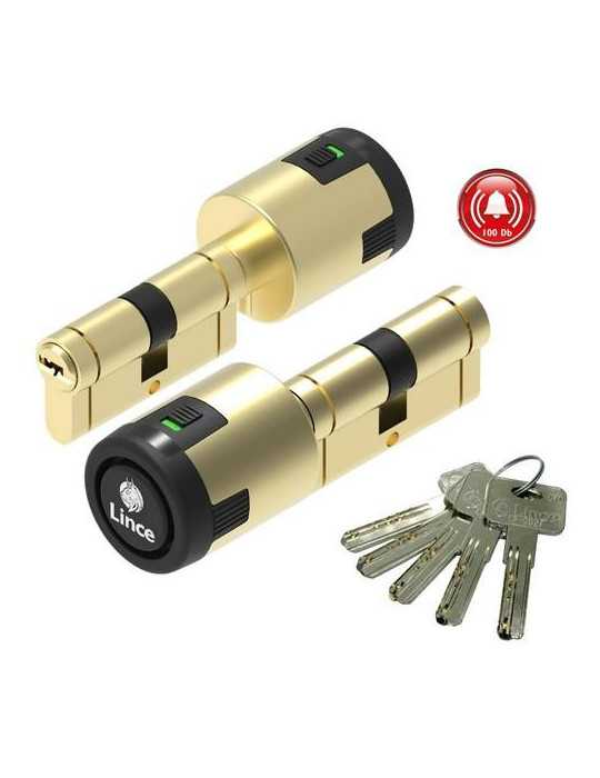 Cilindro cplus alarm 70mm 3535 laton cp53535lz LINCE