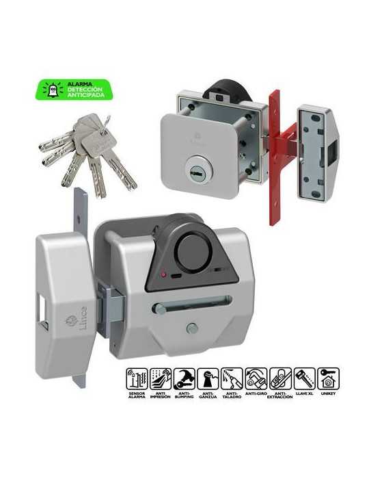 Cerrojo 7930-rsa trastero con alarma LINCE