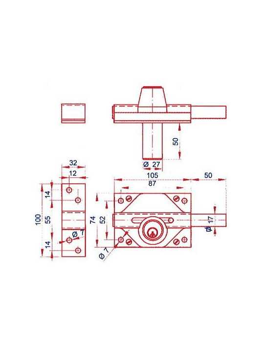 Cerrojo 3932 hl LINCE