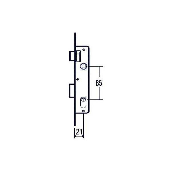 Cerradura puerta metalica 1550-21 MCM