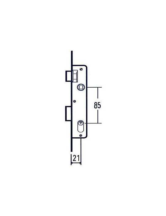Cerradura puerta metalica 1550-21 MCM