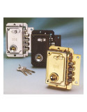 Cerradura sobreponer s-90 izquierda dorado 11006 FAC