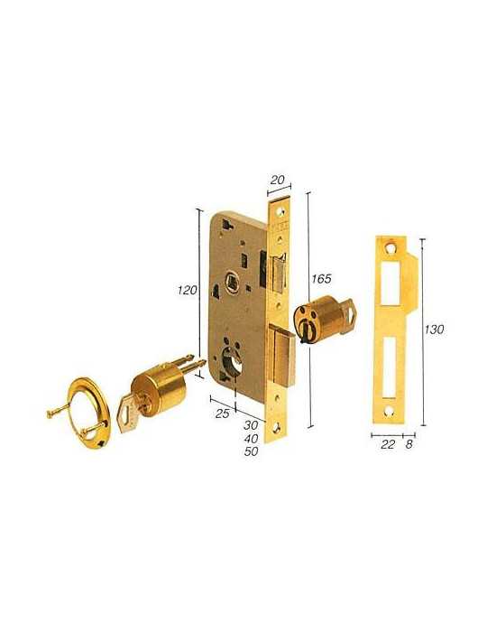 Cerradura embutir 2000/30 hl TESA