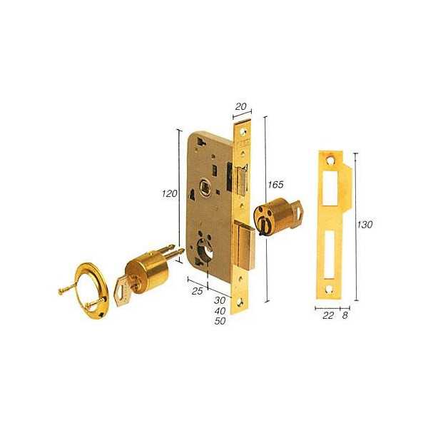 Cerradura embutir 2000/50 hl TESA