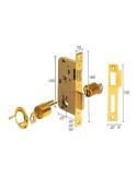 Cerradura embutir 2000/50 hl TESA