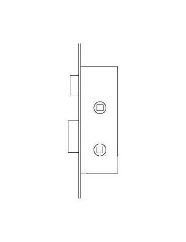 Cerradura puerta metalica 2204/15/ nm TESA