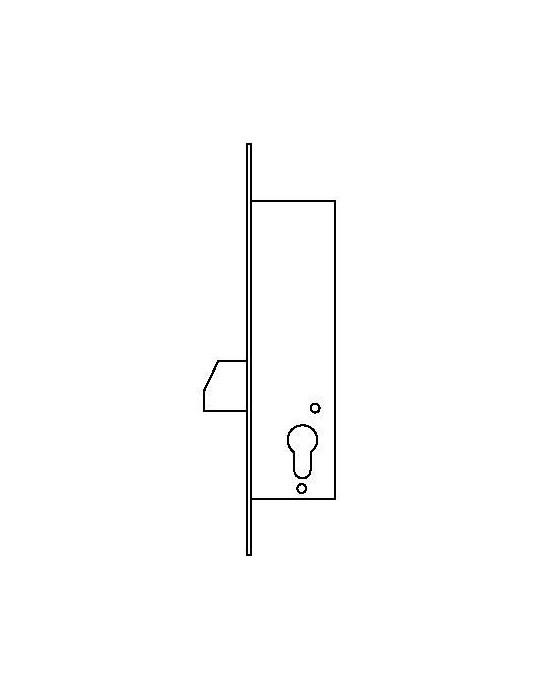 Cerradura puerta metalica 2211/20/ai TESA