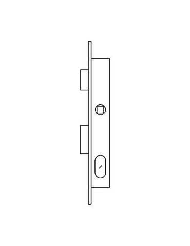 Cerradura puerta metalica 2220/12/nm TESA