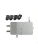 Cerradura invisible con mando a distancia plata ARREGUI