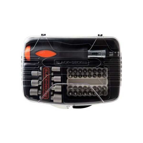 Juego 40 piezas para atornillar c/ atornillado BLACK&DECKER