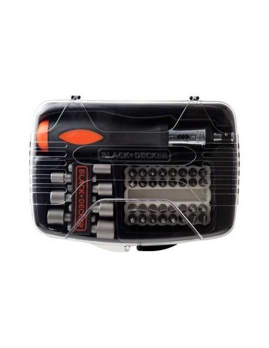 Juego 40 piezas para atornillar c/ atornillado BLACK&DECKER