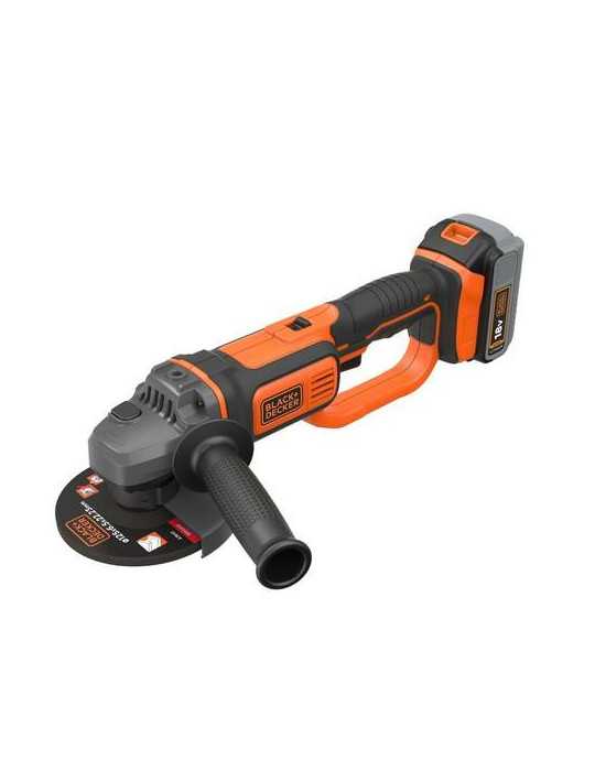 Amoladora 18v 125mm bateria 4,0ah 1 disco 125m BLACK&DECKER